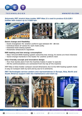 Automatic PET stretch blow molder APF Max-2