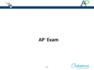 AP®
Exam
‹18›
 