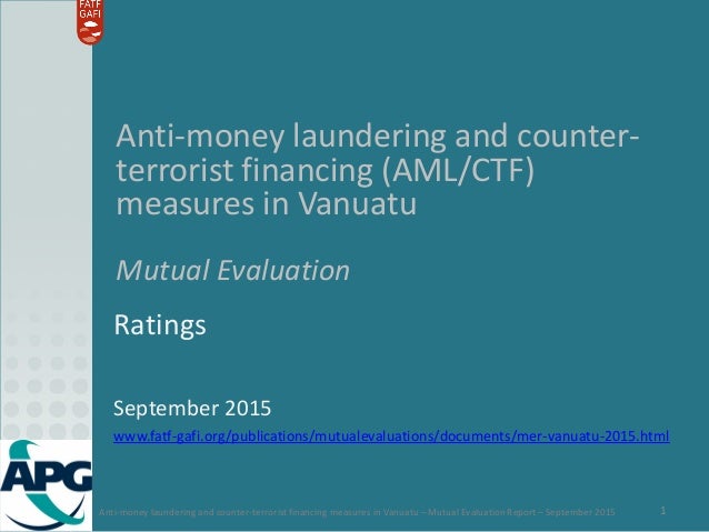Mutual Evaluation Of Vanuatu