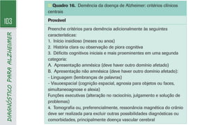 103
DIAGNÓSTICO
PARA
ALZHEIMER
 