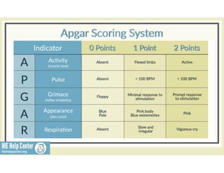 Apgar Score - Diagnosing Hypoxic-Ischemic Encephalopathy (HIE)