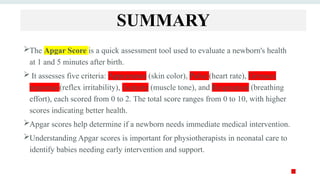 APGAR SCORE appearance, pulse rate,grimace,activityand respiration | PPTX