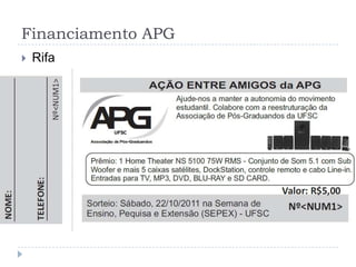 Financiamento APGRifa