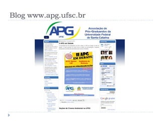 Blog www.apg.ufsc.br