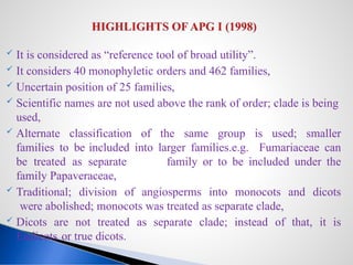 APG IV classification_details from I to IV | PPTX