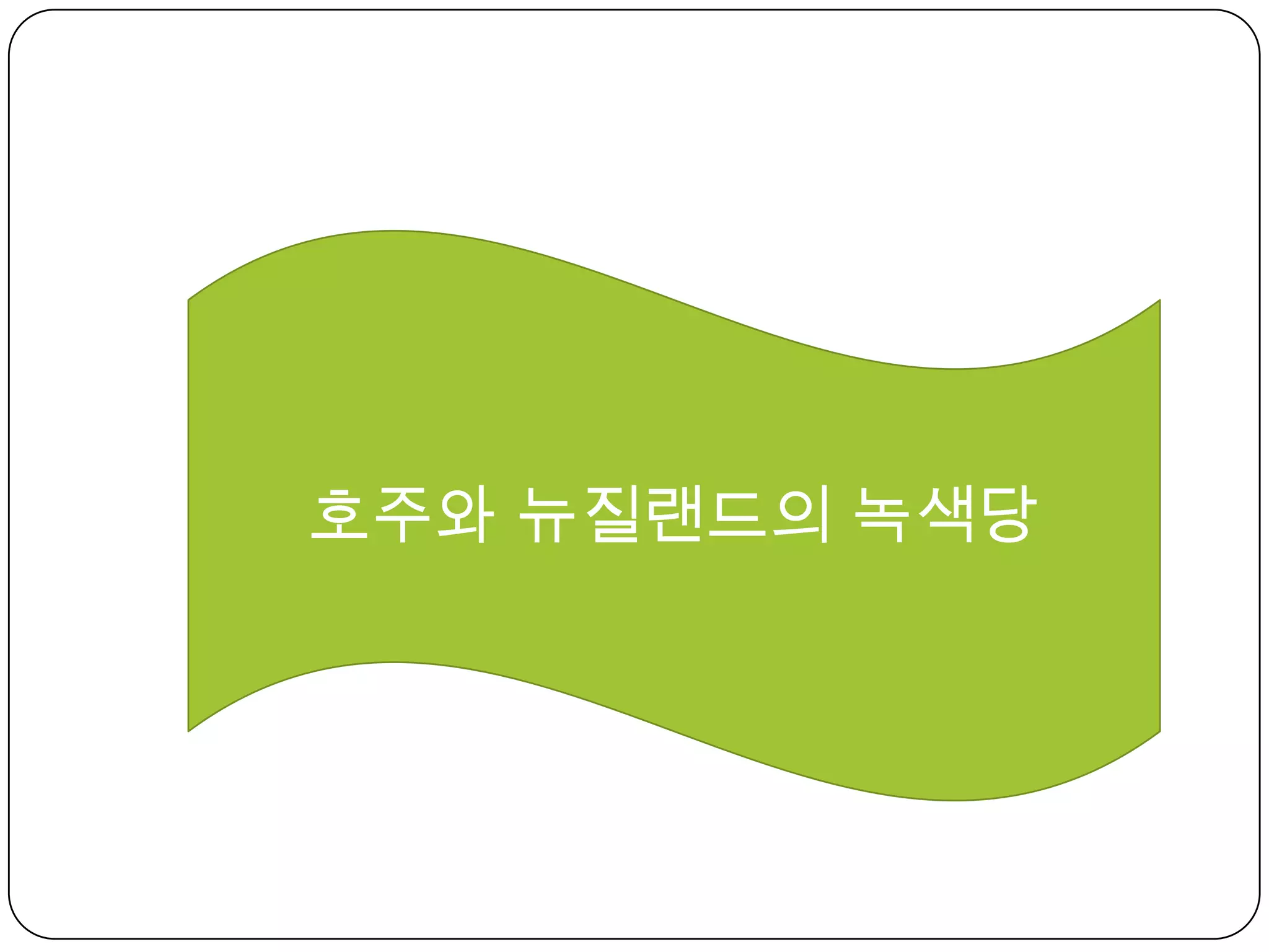 호주와 뉴질랜드의 녹색당