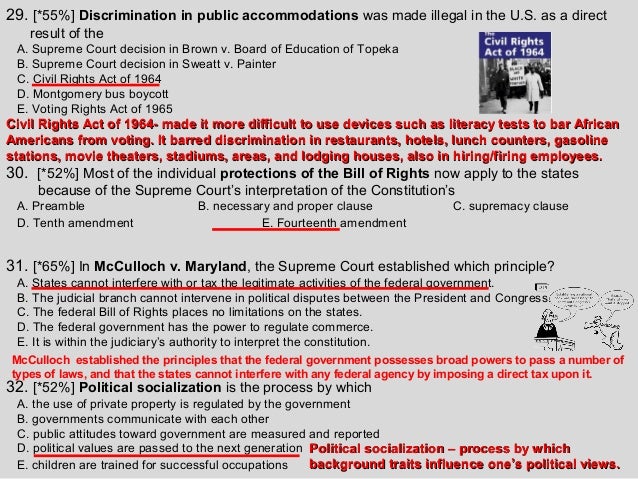 ap government 1999 mc exam mc which form of discrimination did the voting rights act of 1965 specifically address