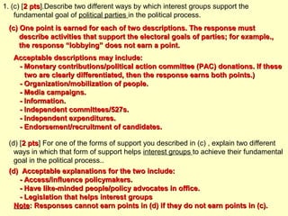AP Government FRQs [2006-2010] | PPT