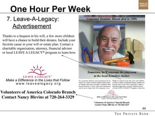 One Hour Per Week 7. Leave-A-Legacy: Advertisement 