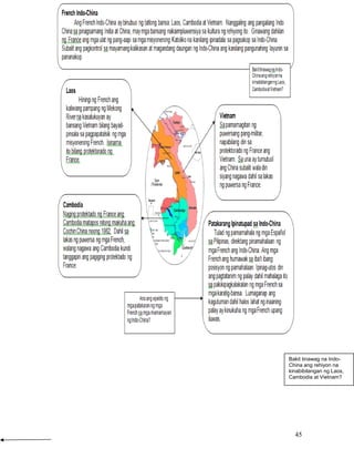 Bakit tinawag na IndoChina ang rehiyon na
kinabibilangan ng Laos,
Cambodia at Vietnam?

45

 