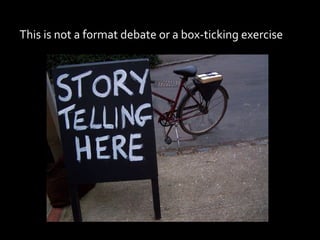 This is not a format debate or a box-ticking exercise 