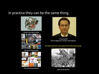 In practice they can be the same thing 