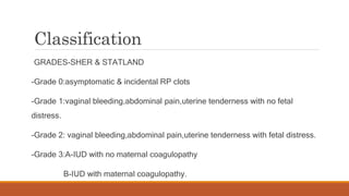 antepartum hemorrhage diagnosis and management | PPTX