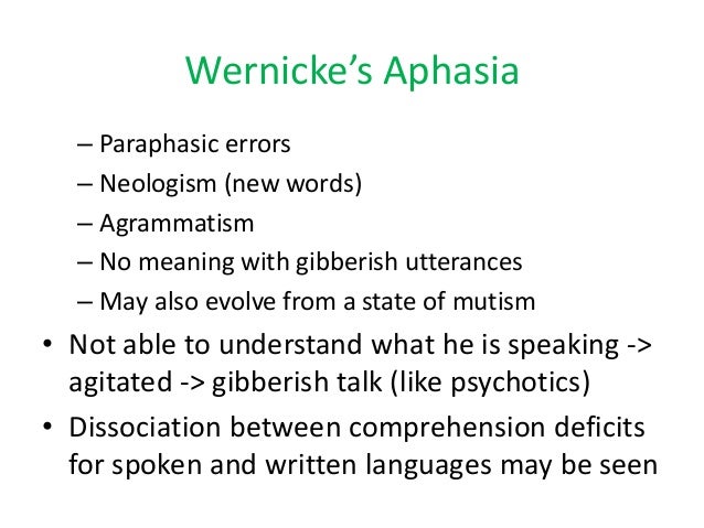 Neologistic Aphasia in brief - Dr. Kasyapa