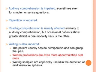 Aphasia and types | PPTX