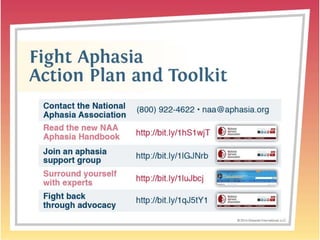 Aphasia Treatment