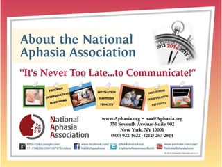Aphasia Treatment