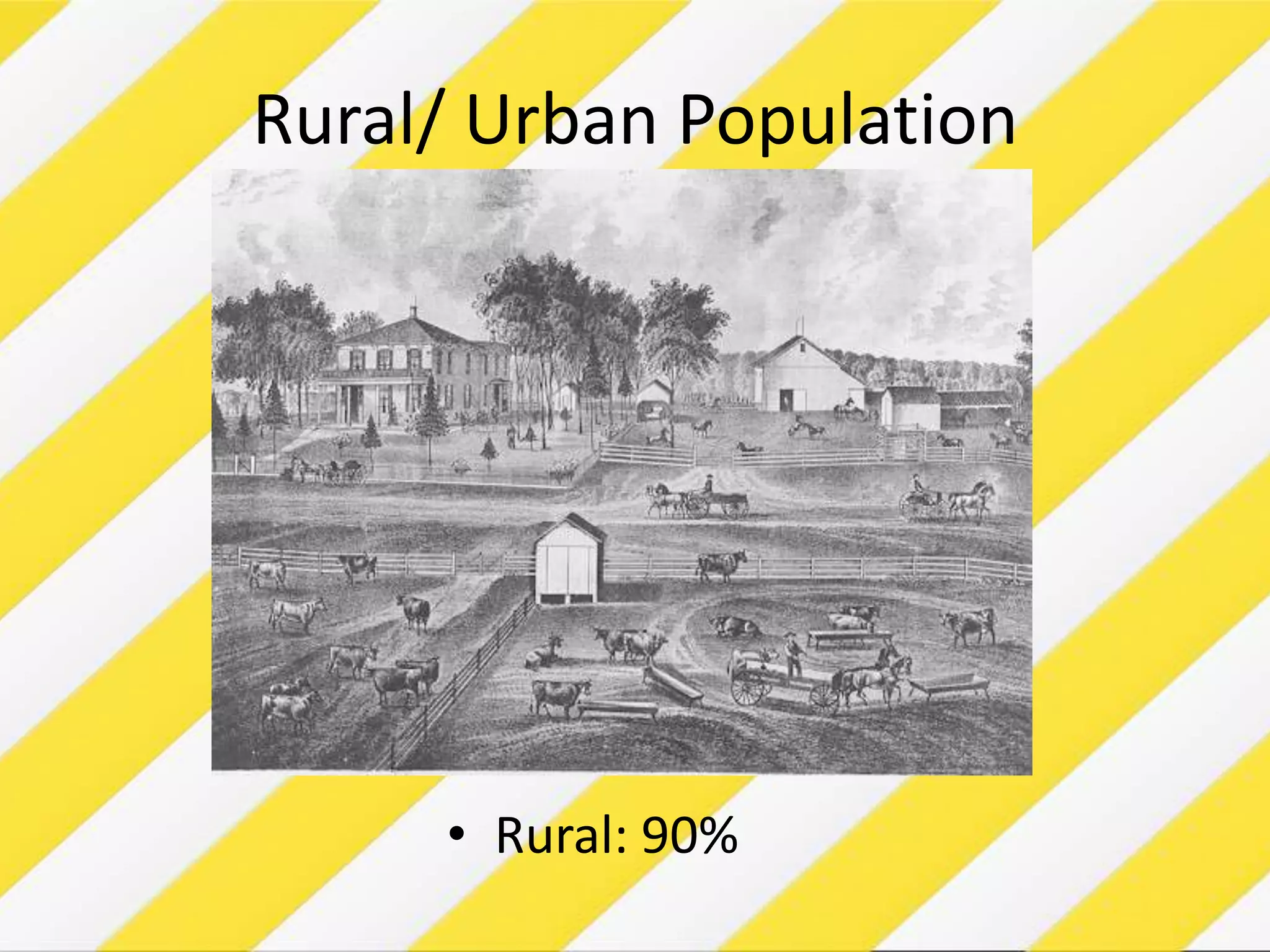 Rural/ Urban PopulationRural: 90%