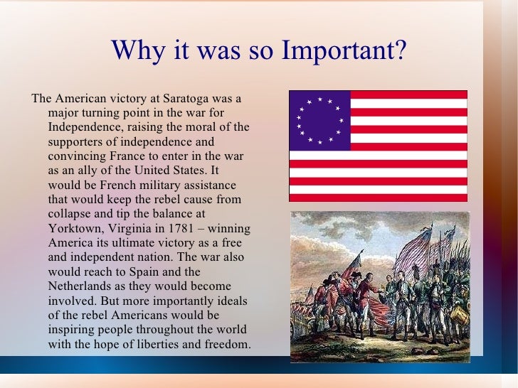 battle of saratoga importance