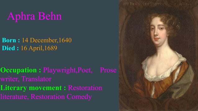 Aphra Behn PPT