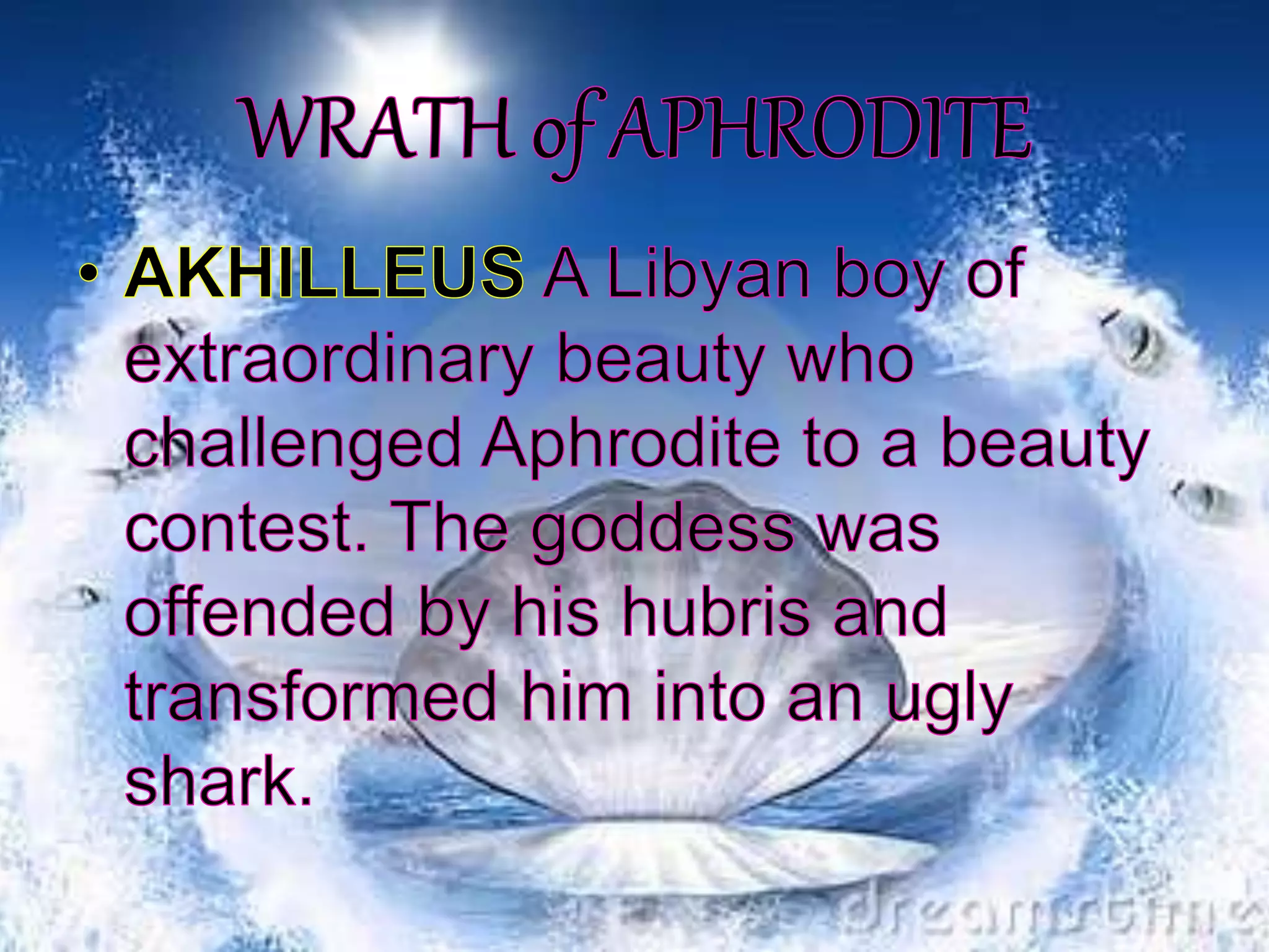 Mythology Aphrodite Ppt