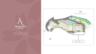 M A S T E R P L A N
Aphrodite
springs
N
B L O C K D
M E D I T E R R A N E A N S E A
 