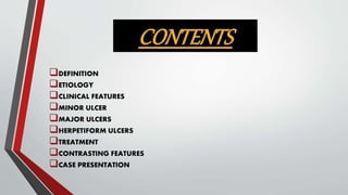 Aphthous Ulcer PPTX aphthous-ulcer-pptx