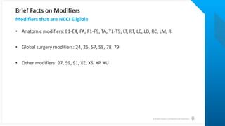 Webinar - A Physician-Focused Guide to Applying Modifiers Correctly | PPTX