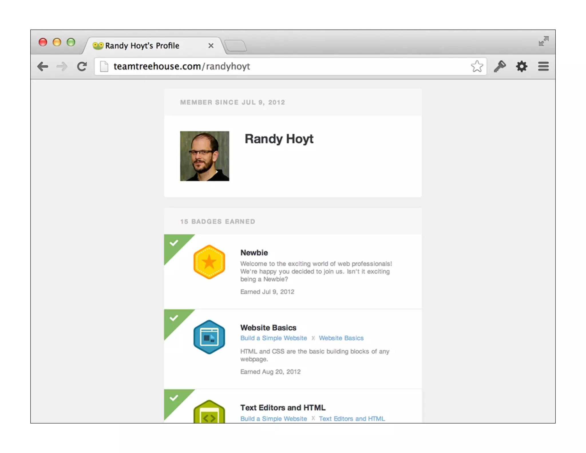 [Treehouse screenshot]
 