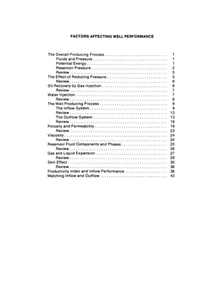 Api 1451 wb-oil well performance and surveillance unit-1 factors ...