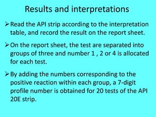 Analytical Profile Index (API) & Automated Machines | PPTX