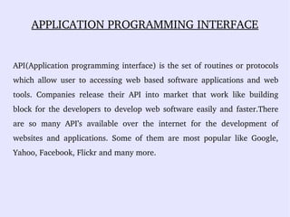 Application Programming Interface | PPT | Free Download