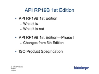 API RP19 Edition for Beginners and Mid term | PPT | Free Download