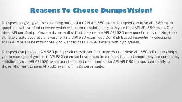 API-580 Online Test