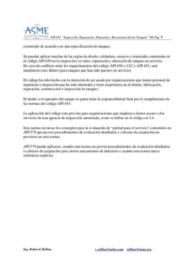 Norma api 650 ultima edicion en español pdf