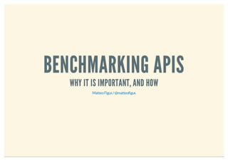 Benchmarking APIs - ManchesterJS April 2014