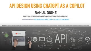 Api Dighe Bandra API-Design-Using-ChatGPT | PDF