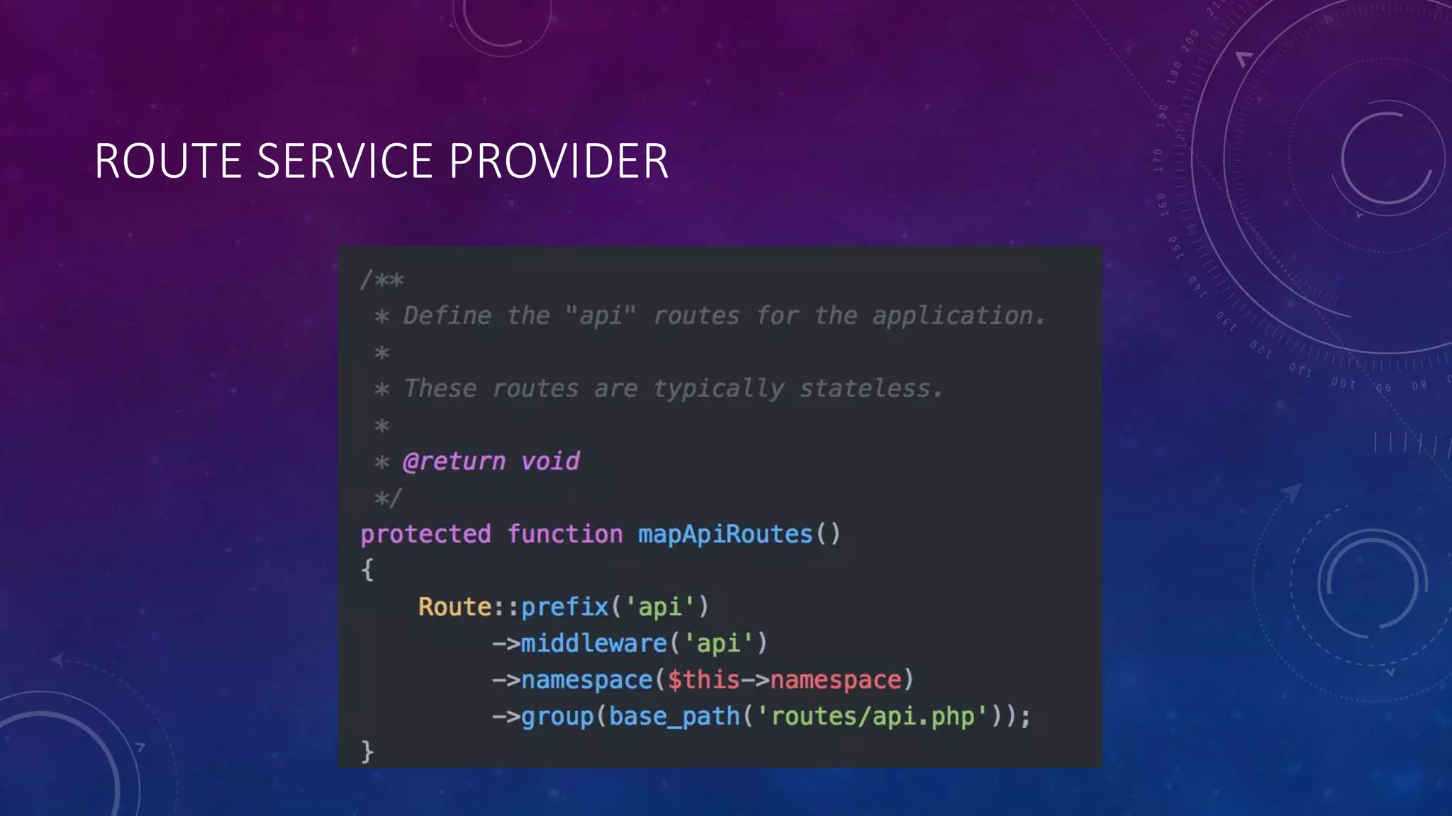 ROUTE SERVICE PROVIDER
 