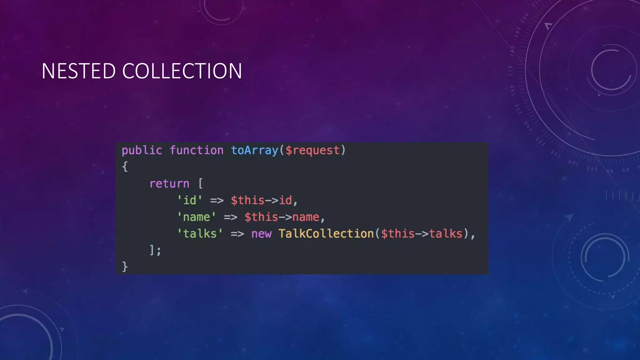 NESTED COLLECTION
 
