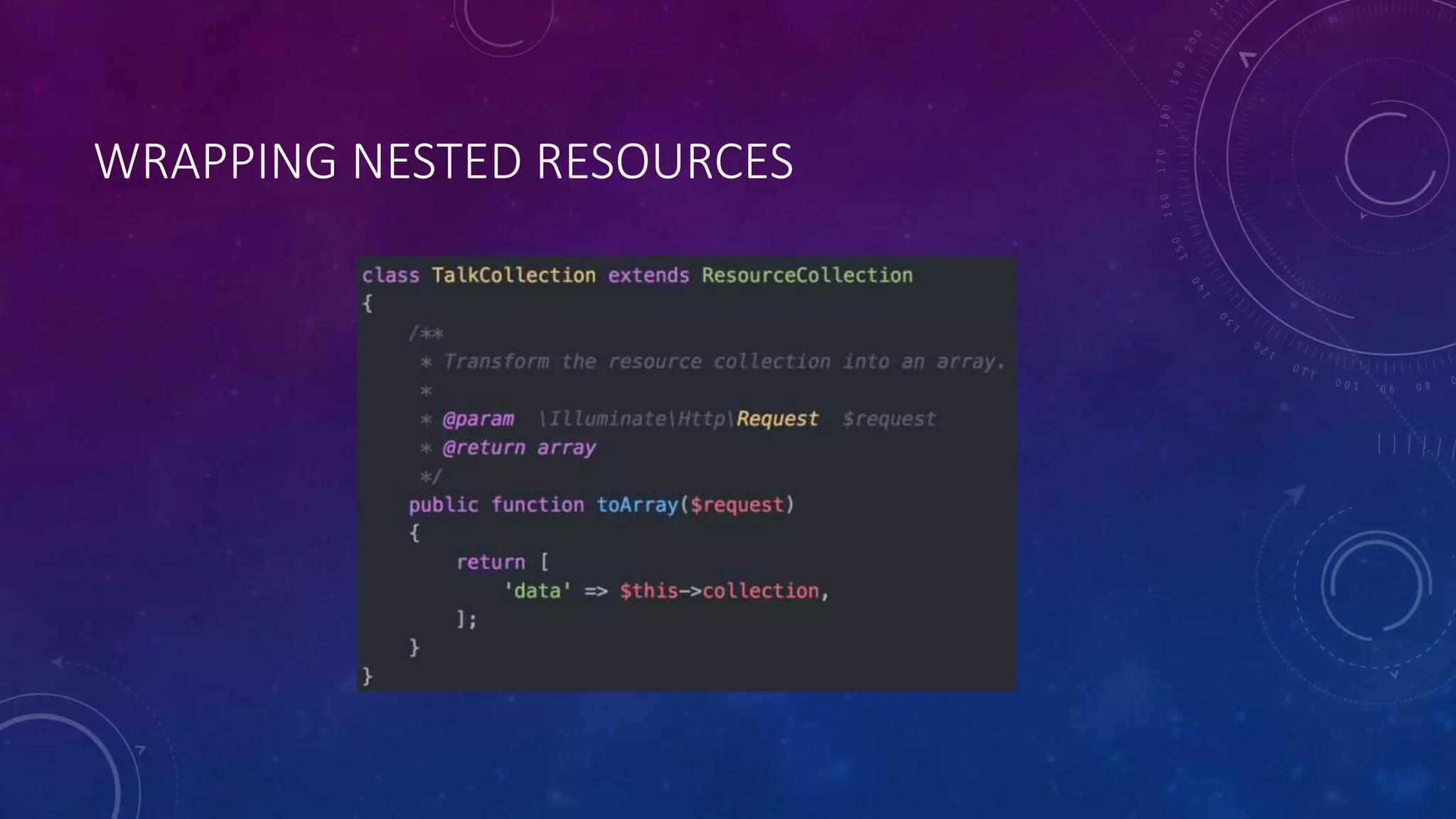 WRAPPING NESTED RESOURCES
 