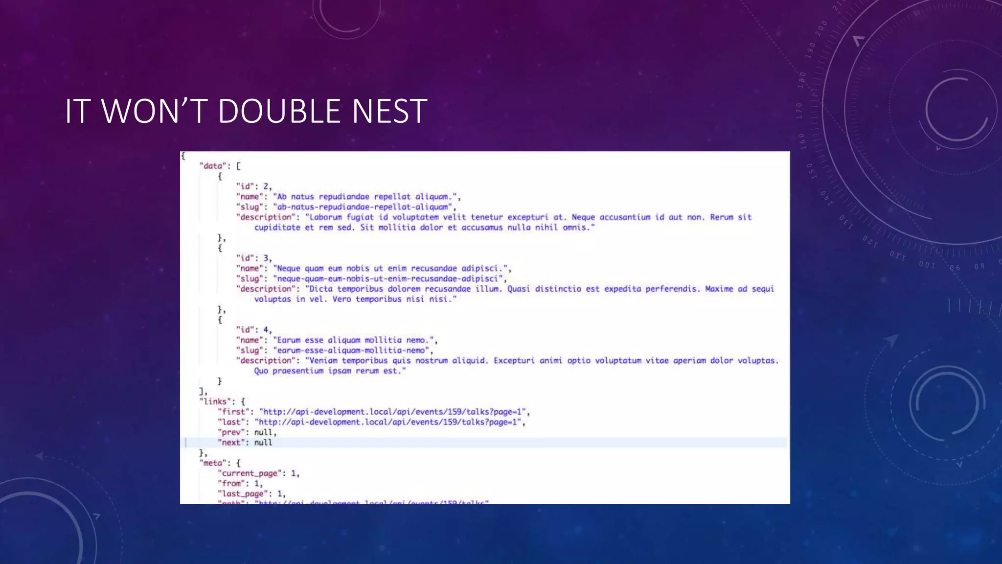 IT WON’T DOUBLE NEST
 