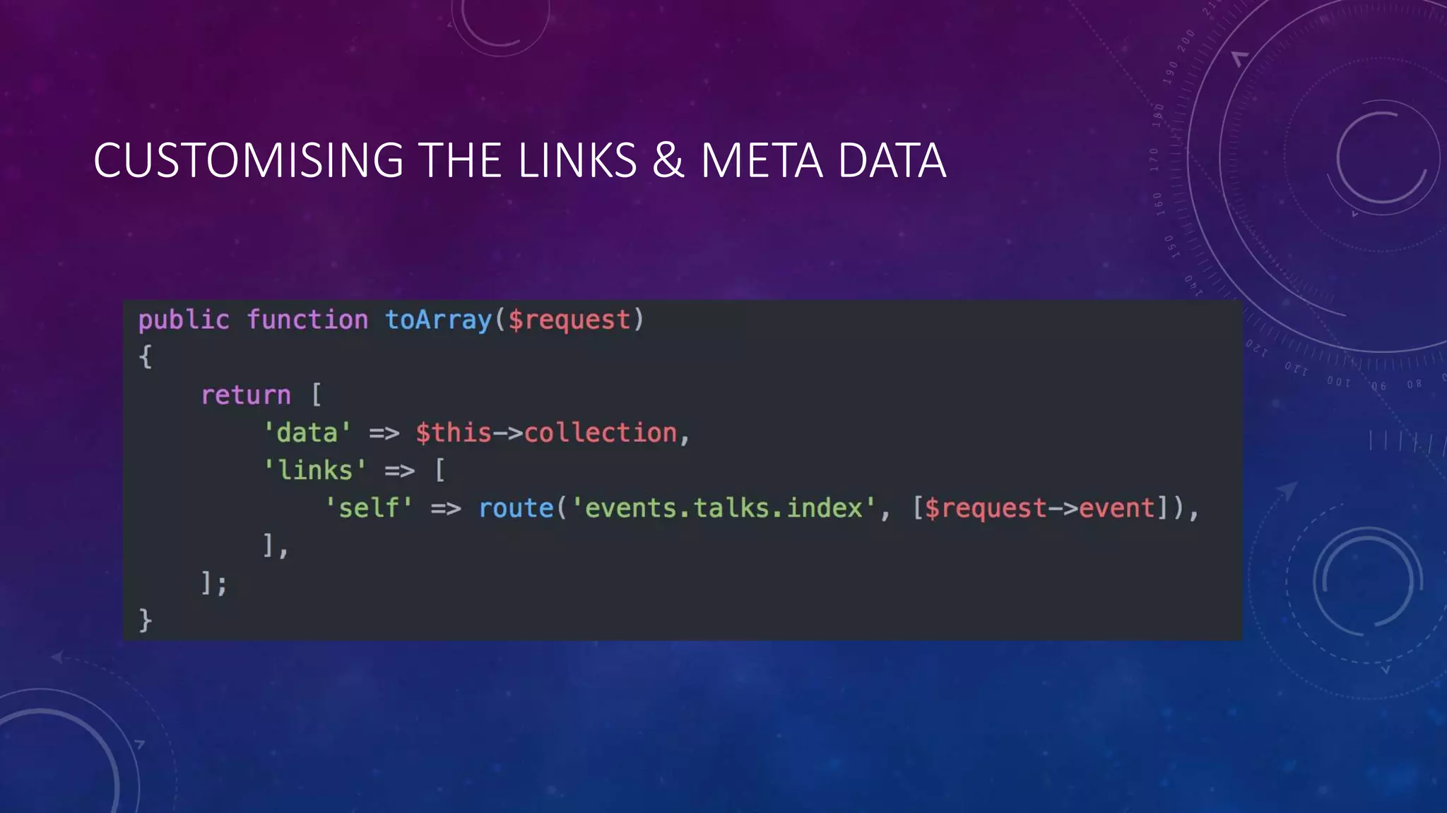 CUSTOMISING THE LINKS & META DATA
 