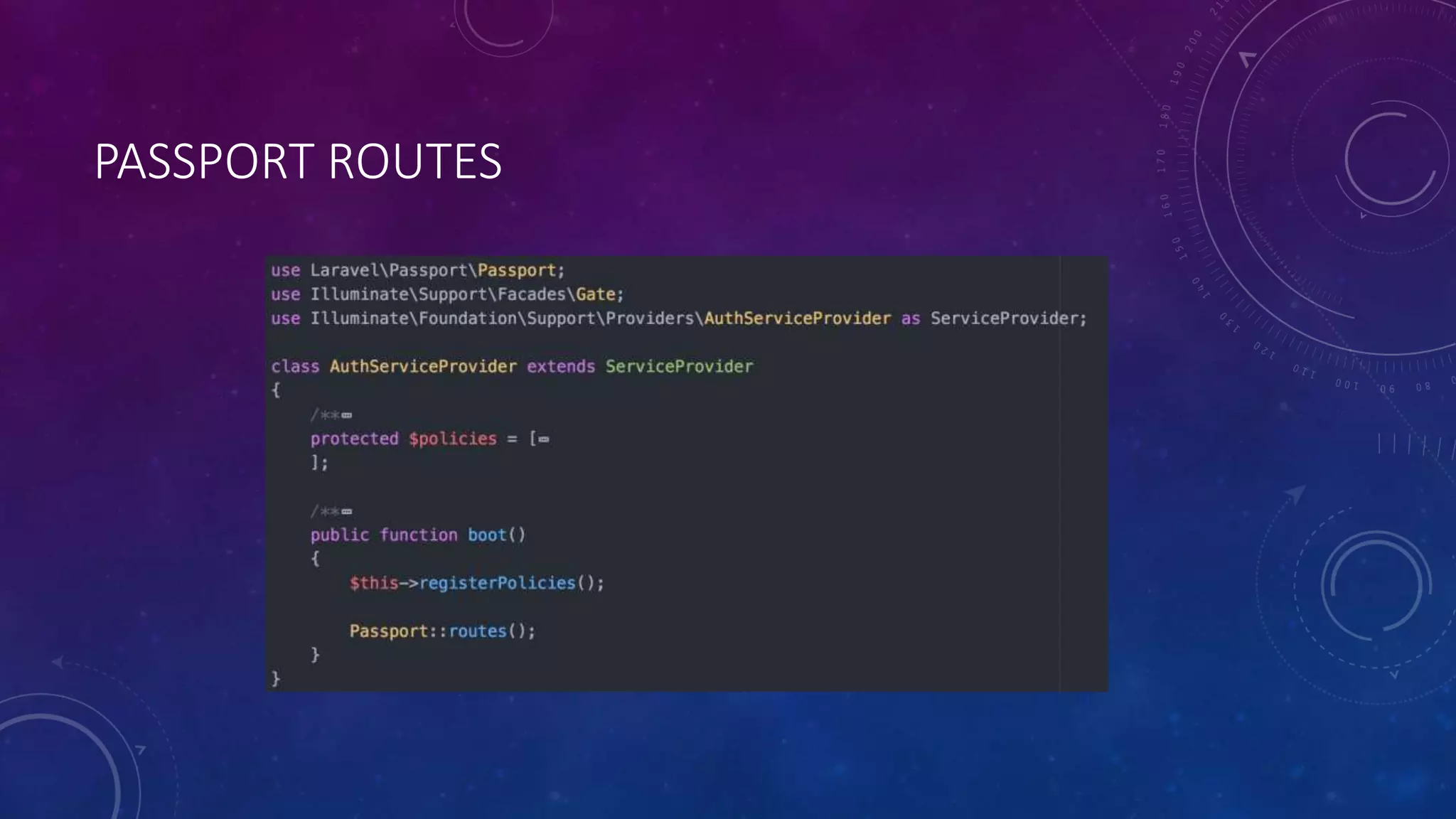 PASSPORT ROUTES
 
