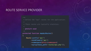 ROUTE SERVICE PROVIDER
 