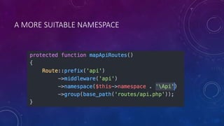 A MORE SUITABLE NAMESPACE
 