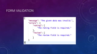 FORM VALIDATION
 