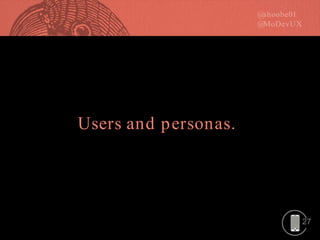 27
Users and personas.
 