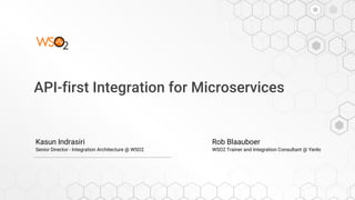 API-first Integration for Microservices | PPT