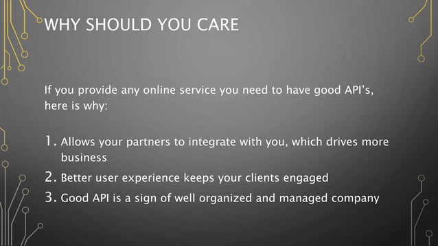 Api for dummies | PPT