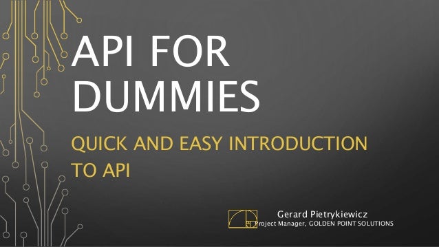 api for dummies